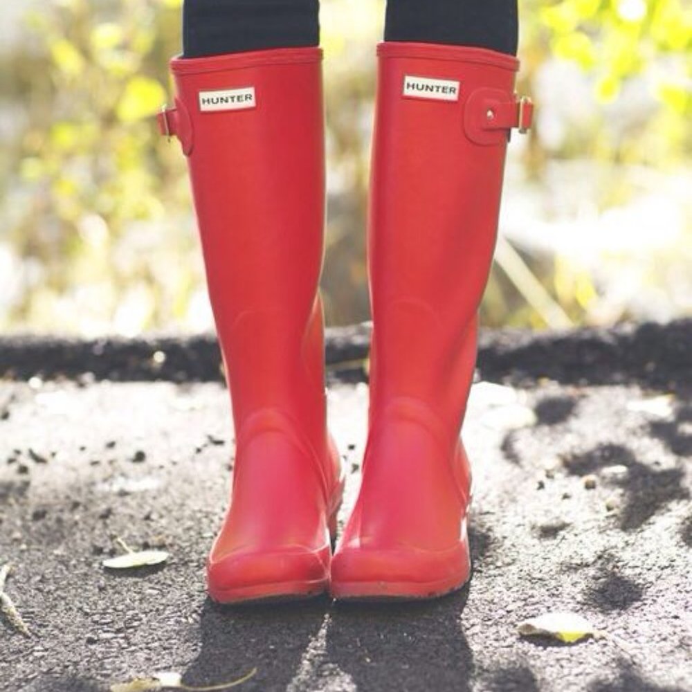 Hunter | Women's Tall Rain Boots (worn once)